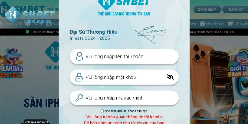 SHBET 43 Hướng dẫn các bước đăng nhập vào chơi tại nhà cái SHBET